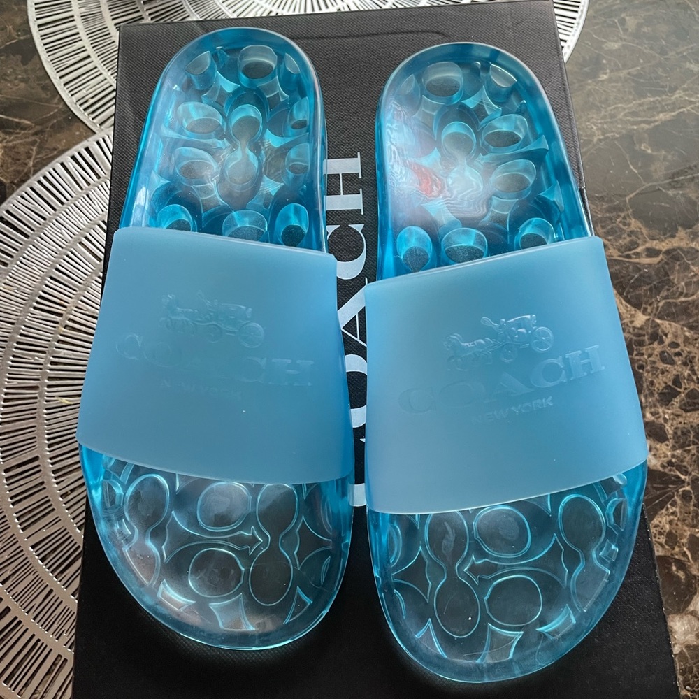Coach jelly slides